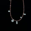 OLIO E ACETO Tanabata Special Collection Sterling Silver Rhodonite Beaded Pendant Necklace OLIO-OA13N39-YFC Silver/Pink Orange